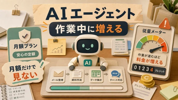 Copilot Coworkが従量課金に。AIエージェントはなぜ使うほど高くなるのか の内容を示すサムネイル